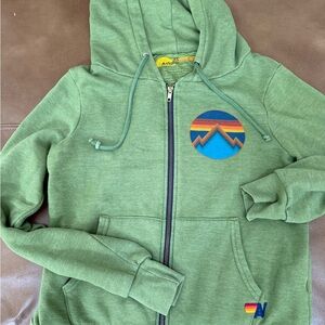 Aviator Nation Olive Green Hoodie